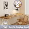2Pcs Acrylic Baseball Holder Display Case Display for Balls Suitable for Baseball, Golf Softball, Tennis Ball Spheres, Thanksgiving Pumpkin Ball, Wooden Eggs Clear Baseball Stand